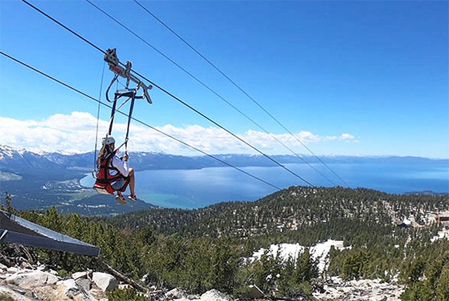 Heavenly Lake Tahoe, summer, zipline.